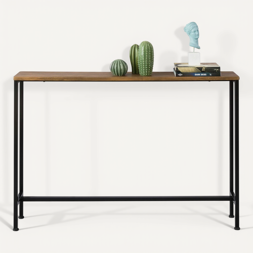 Fsb19-xl-n Table Console Table D'appoint Bout De Canapé  Cadre Et 4 Pieds En Fer