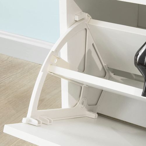 Banc à Chaussures Meuble Chaussures Commode à Chaussures Meuble D’entrée 1 Abattant, Fsr95-w