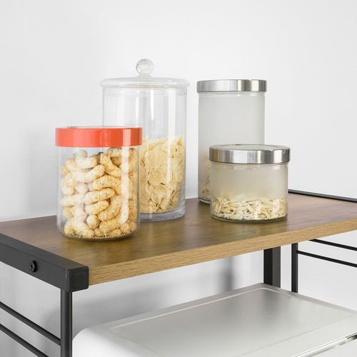 Étagères Micro-ondes De Cuisine Support Étagère De Cuisine Étagère à Micro-ondes 2 Niveaux, Kcr08-pf