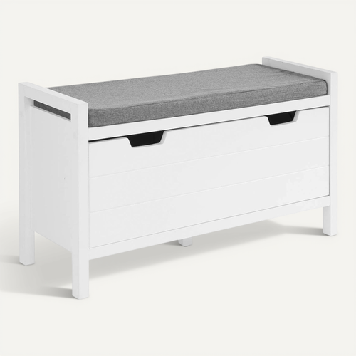 Banc à Chaussures Meuble Entrée Meuble Chaussures Commode à Chaussures Avec Coussin, Fsr97-w