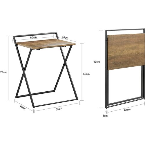 Bureau Pliant Pour Petits Espaces, Bureau D'ordinateur Table D’etude Bureau Portable,fwt88-f