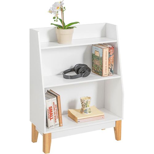 Bibliothèque Étagère à Livres Étagère De Rangement Pour Jouets Porte-revues, Kmb47-w