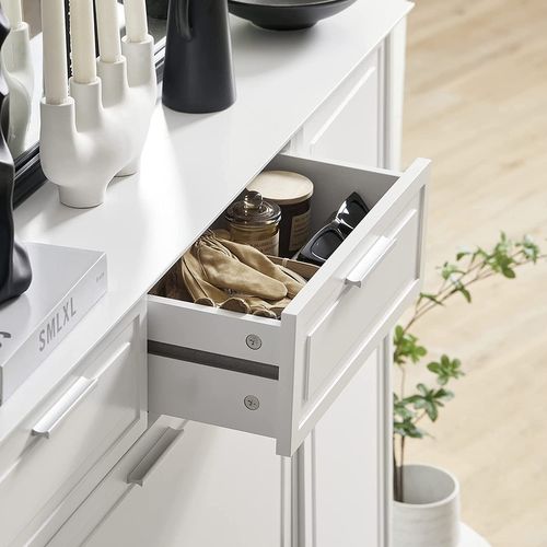 Armoire à Chaussures, Meuble D'entrée, Meuble De Rangement, Commode à Chaussures, Fsr104-w