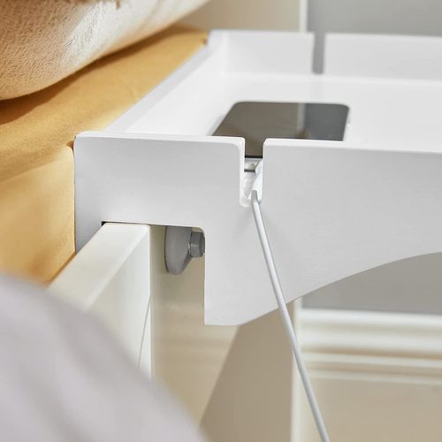 Petite Table De Chevet Étagère Suspendue En Bambou Table De Nuit Pour Les Petites Chambres, Nkd01-w