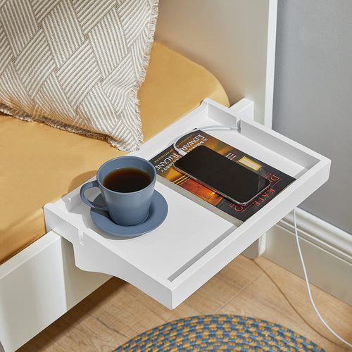 Petite Table De Chevet Étagère Suspendue En Bambou Table De Nuit Pour Les Petites Chambres, Nkd01-w