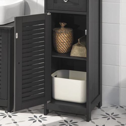 Meuble Rangement Salle De Bain Armoire Haute Meuble Colonne Placard De Rangement, Frg236-dg