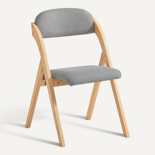 Chaise Pliante En Bois Avec Assise Et Dossier Rembourrés Fauteuil Chaise, Fst92-n