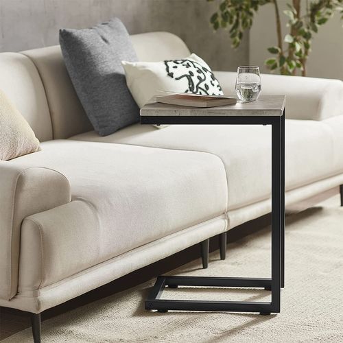 Table D’appoint Moderne Table Basse Bout De Canapé À Café Gris Clair, Fbt44-hg