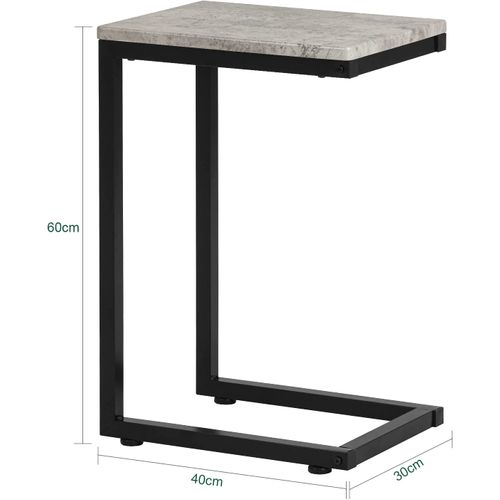 Table D’appoint Moderne Table Basse Bout De Canapé À Café Gris Clair, Fbt44-hg