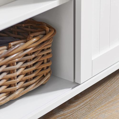 Buffet Bahut, Commode Armoire De Rangement Pour Cuisine, Salle à Manger, Salon, Fsb74-w