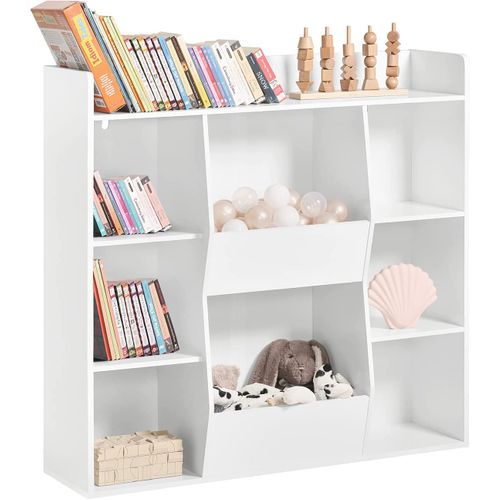 Bibliothèque Pour Enfant Rangement Pour Livres Et Jouets Avec 8 Compartiments, Kmb55-w