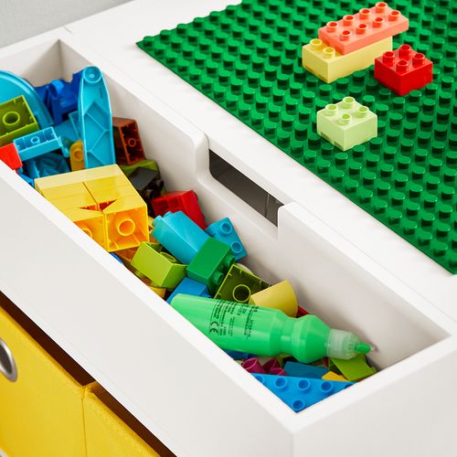 Ensemble De Table De Construction Enfant Avec 2 Tabourets, Kmb75-w