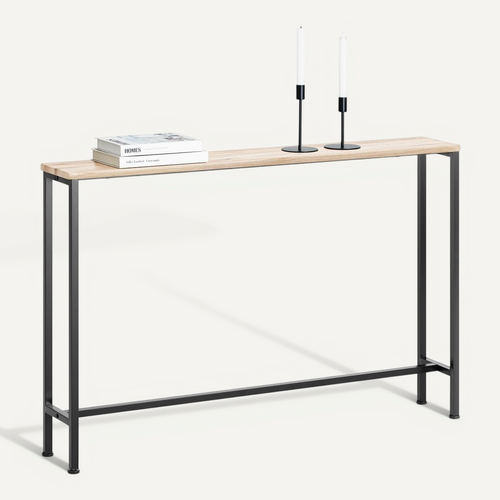 Table Console Table D'appoint Bout De Canapé Table D’entrée Cadre Et 4 Pieds En Fer, Fsb19-xl-z