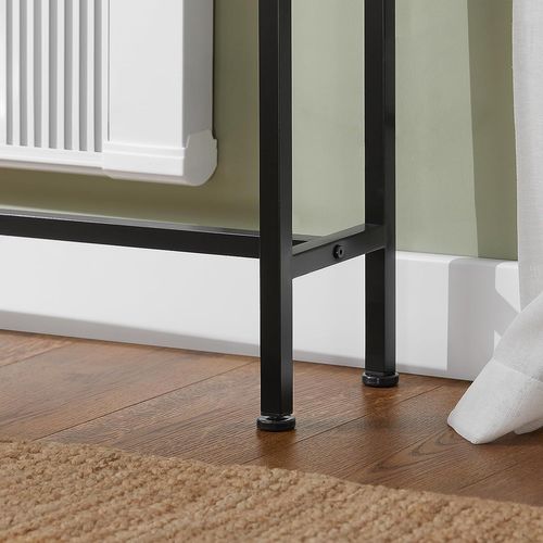 Table Console Table D'appoint Bout De Canapé Table D’entrée Cadre Et 4 Pieds En Fer, Fsb19-xl-z