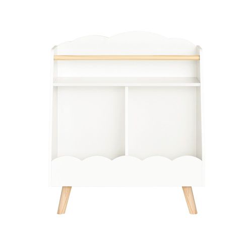 Bibliothèque Enfant à 3 Étagères Blanc 35x61.01x70.99cm Moderne Kmb100-k-w
