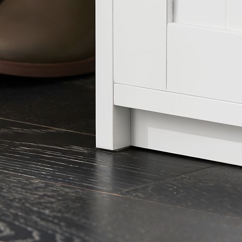 Meuble à Chaussures, Porte-chaussures Avec 2 Portes, Meuble D'entrée,blanc,fsr133-k-w