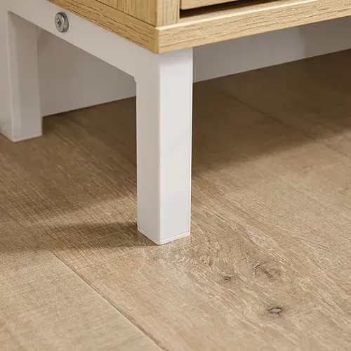 Meuble D'entrée, Armoire à Chaussures, Meuble De Rangement, Commode à 4 Abattants, Naturel,fsr100-n