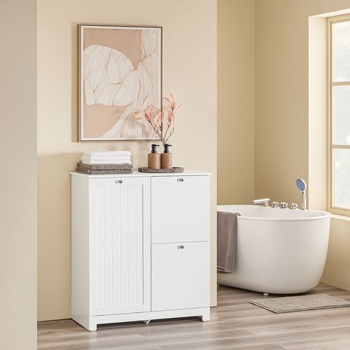 Meuble De Buanderie à 2 Tiroirs Blanc 78x38x90cm Moderne BZr213-w