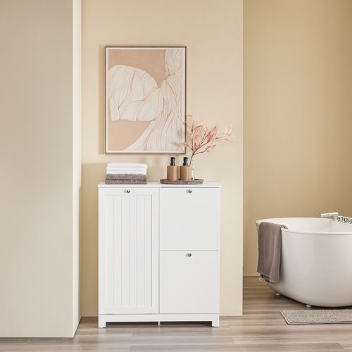 Meuble De Buanderie à 2 Tiroirs Blanc 78x38x90cm Moderne BZr213-w