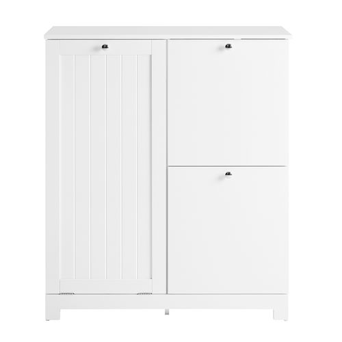 Meuble De Buanderie à 2 Tiroirs Blanc 78x38x90cm Moderne BZr213-w