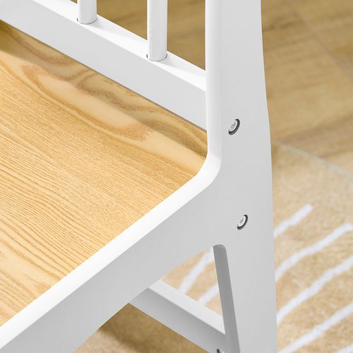 Ensemble Table Et Chaise Enfant Avec 2 Étagères Kmb60-nw