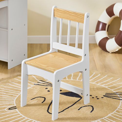 Ensemble Table Et Chaise Enfant Avec 2 Étagères Kmb60-nw