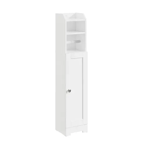 Armoire Rangement Wc Blanc 20x18x95cm Frg177-ii-w
