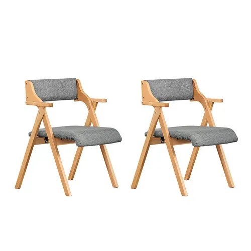 Chaise Pliante Visiteur Gris 62x56x78cm Fst98-hgx2