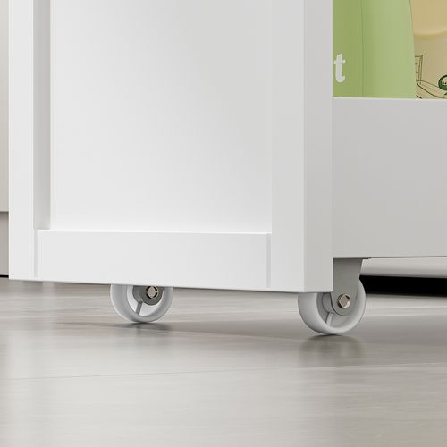 Meuble Sous-lave-linge Avec Roulettes Blanc 90x60x88cm BZr229-w