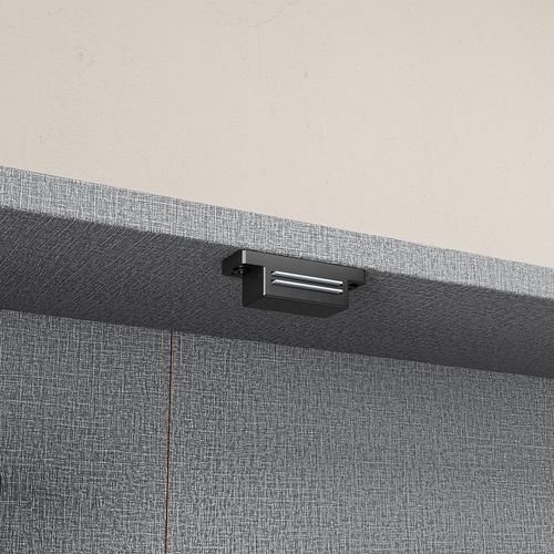 Vitrine Murale 2 Portes Gris 80x12,2x77,5 Cm Fsb113-h-dg