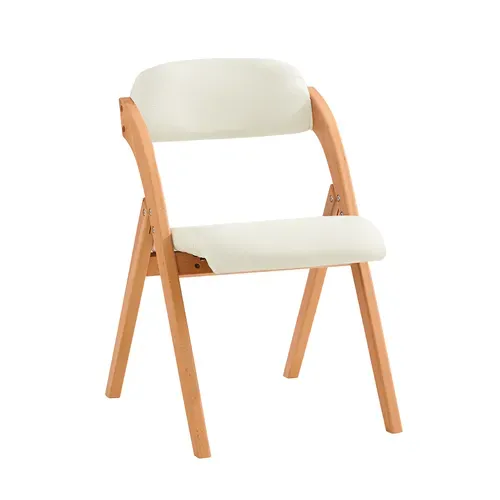 Set De 4 Chaises Pliantes Blanches 47.5x41.5x77 Cm Fst92-wx4
