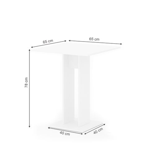 Bar Meuble Acheter Table De Bar Vicco En Blanc/anthracite Avec étagère | OK-living Table 65x65 Cm