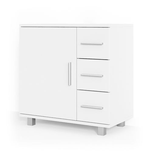 Meuble Sous Vasque Simple Ilias 30800 Blanc 60x60.8cm