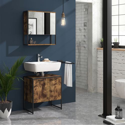 Vicco meuble sous vasque simple, chêne viking, 100x63cm avec 2 tiroirs coulissants Vicco meuble sous vasque simple, chêne viking, 100x63cm avec 2 tiroirs coulissants