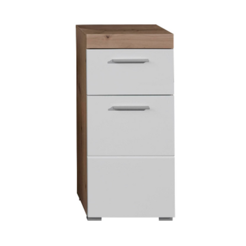 Meuble Bas - Blanc/chêne - 37/79/31