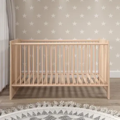 Ensemble Chambre Bébé Olivia 3 Pièces - Lit 70x140 Cm, Commode à Langer, Armoire 3 Portes