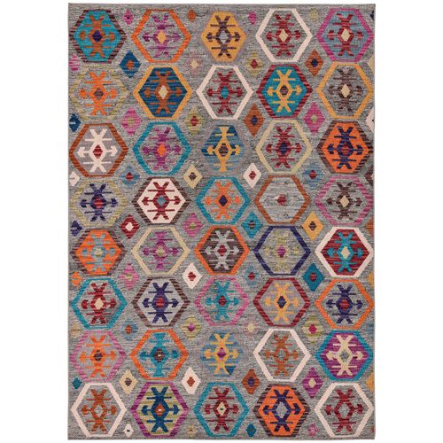 Tapis Imprimé - Cecilia 70x140 Cm - Gris