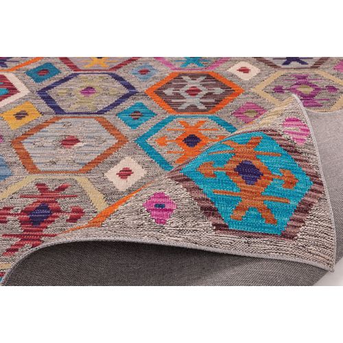 Tapis Imprimé - Cecilia 70x140 Cm - Gris
