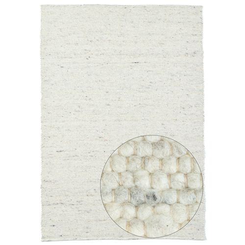 Tapis En Laine Réversible Alm-glück 60x90 Cm - Crème