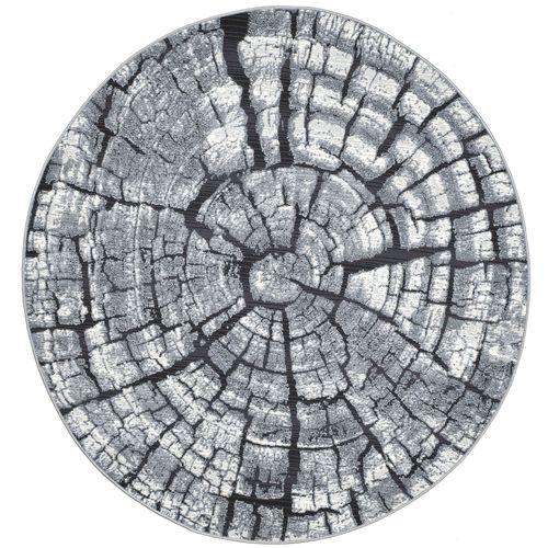 Tapis Pour Intérieur Et Extérieur Aurora Diam 240 Cm - Gris