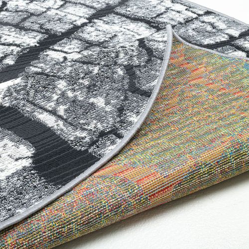 Tapis Pour Intérieur Et Extérieur Aurora Diam 300 Cm - Gris