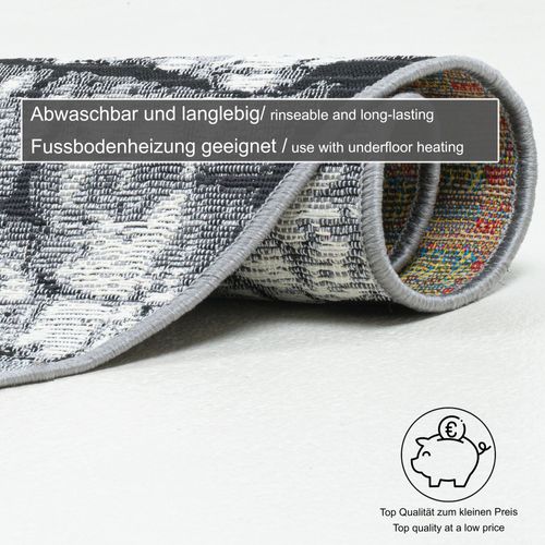 Tapis Pour Intérieur Et Extérieur Aurora Diam 300 Cm - Gris