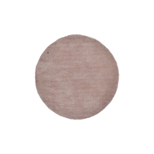 Tapis Shaggy Uni Cozy Diam 140 Cm - Beige