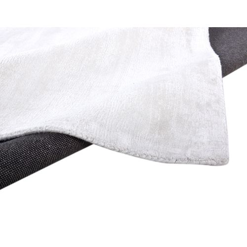 Tapis En Viscose Tissé Main Aspect Vieilli - Shine 250x350 Cm - Blanc