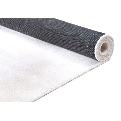 Tapis En Viscose Tissé Main Aspect Vieilli - Shine 250x350 Cm - Blanc