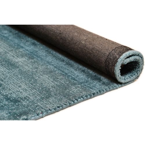 Tapis En Viscose Tissé Main Aspect Vieilli - Shine 300x400 Cm - Aqua