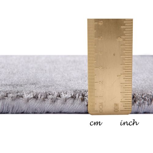 Tapis En Viscose Tissé Main Aspect Vieilli - Shine 250x350 Cm - Gris