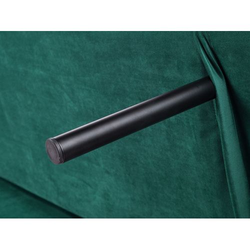 Canapé Convertible 3 Places Velours Vert Émeraude Selnes