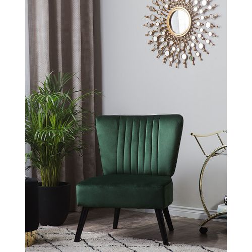 Velours Fauteuil Vert Émeraude Vaasa