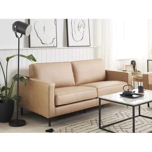 Ensemble Canapé Et Fauteuil En Cuir Pu Beige 4 Places Savalen